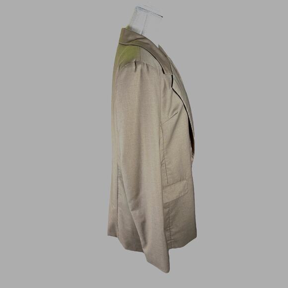 Lioness West Village Blazer Women's XL Tan Office Siren Career Preppy Academia - Picture 6 of 11